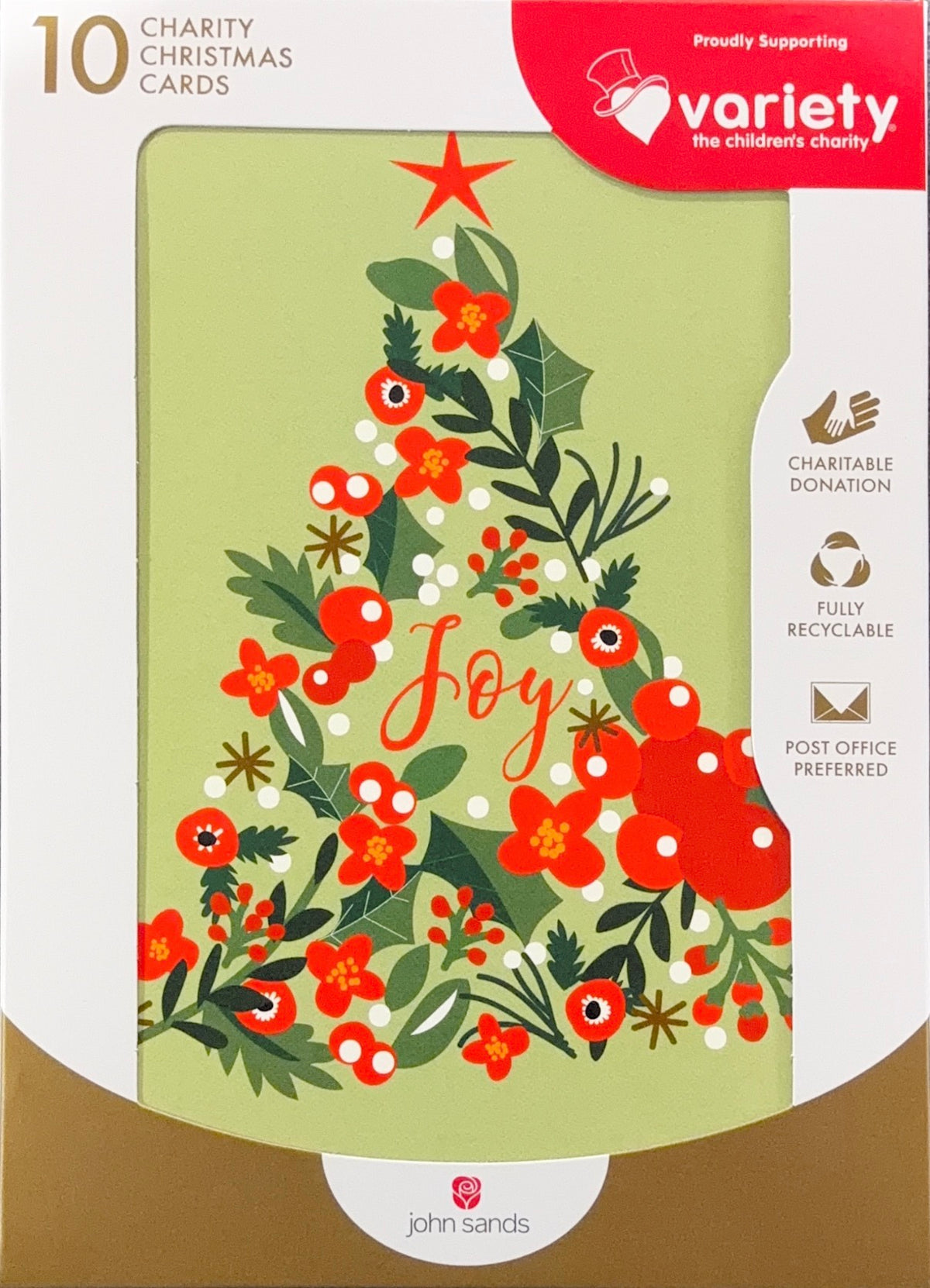 Charity Christmas Boxed Cards/ Joy