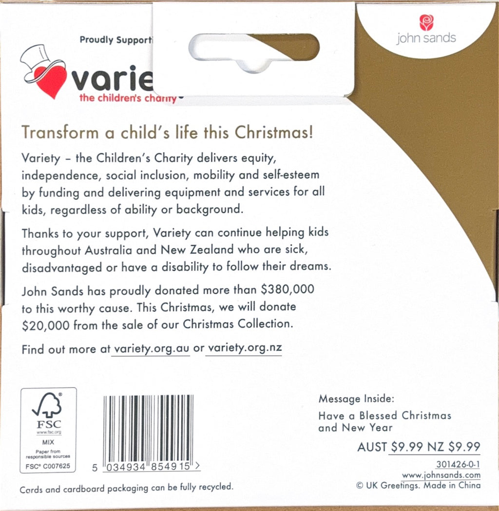 Charity Christmas Boxed Cards/ Traditional Nativity Mary Baby Jesus