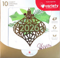 Charity Christmas Boxed Cards/ 2026 Geometric Bauble Holly