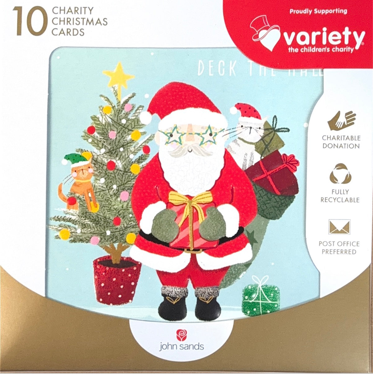 Charity Christmas Boxed Cards/ Santa 2