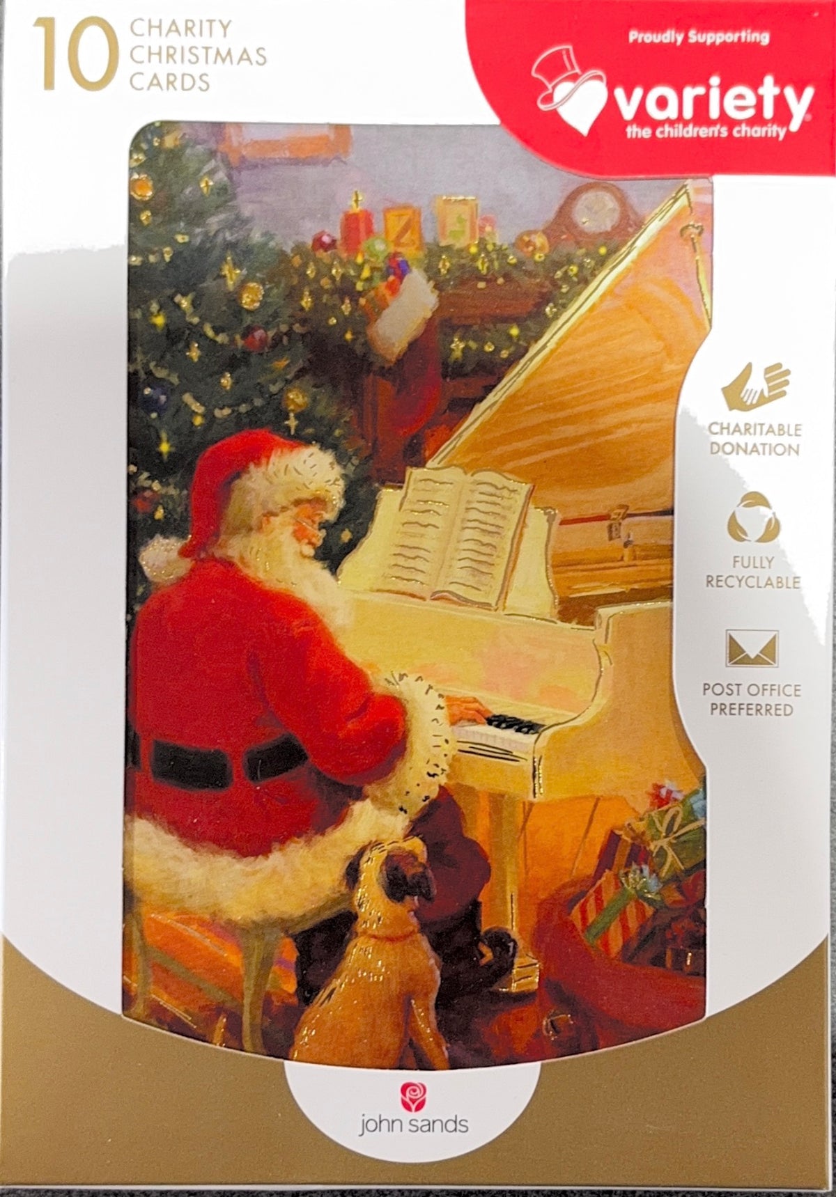 Charity Christmas Boxed Cards/ Santa on