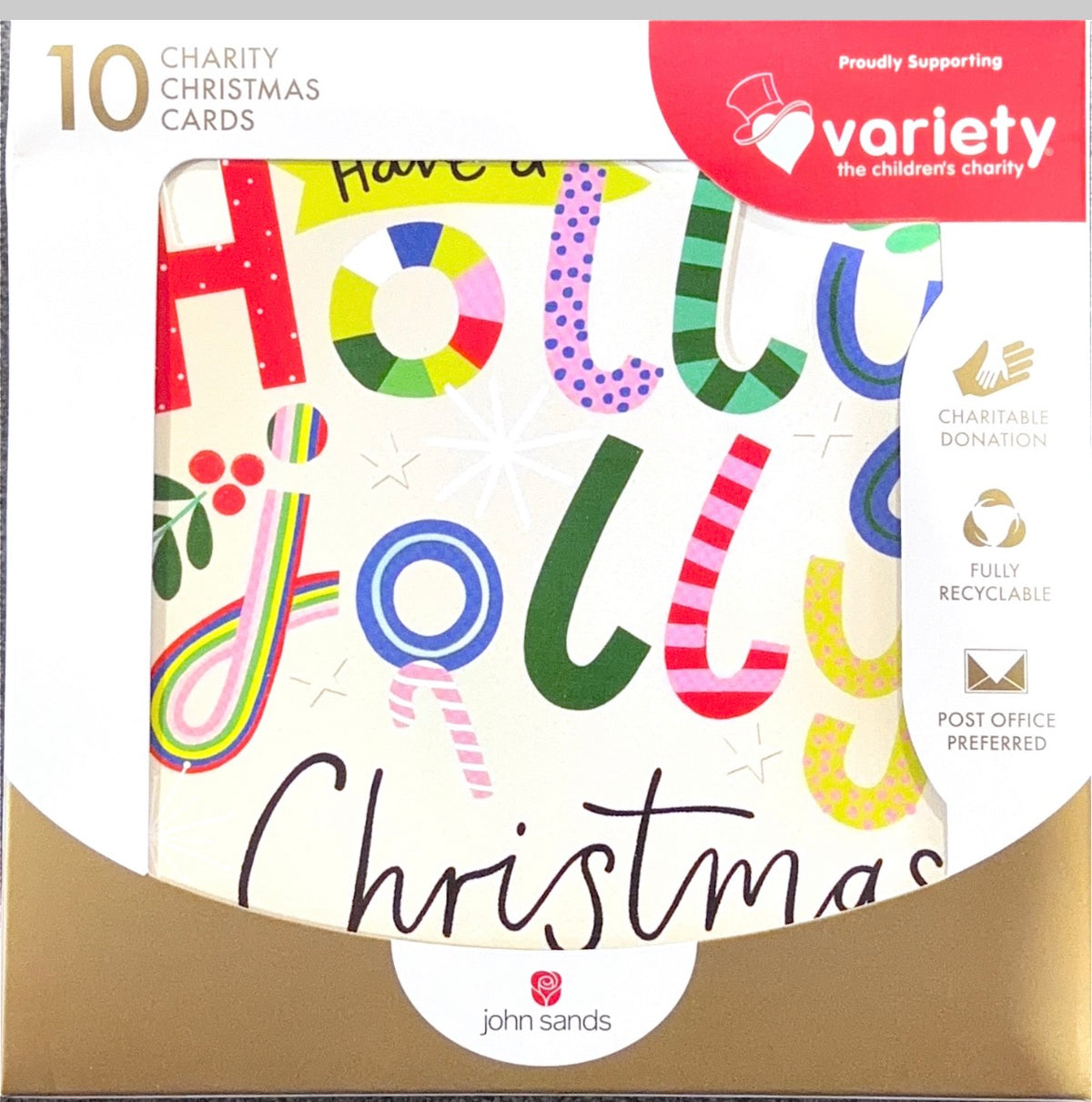 Charity Christmas Boxed Cards/ Have a Holly Jolly Christmas