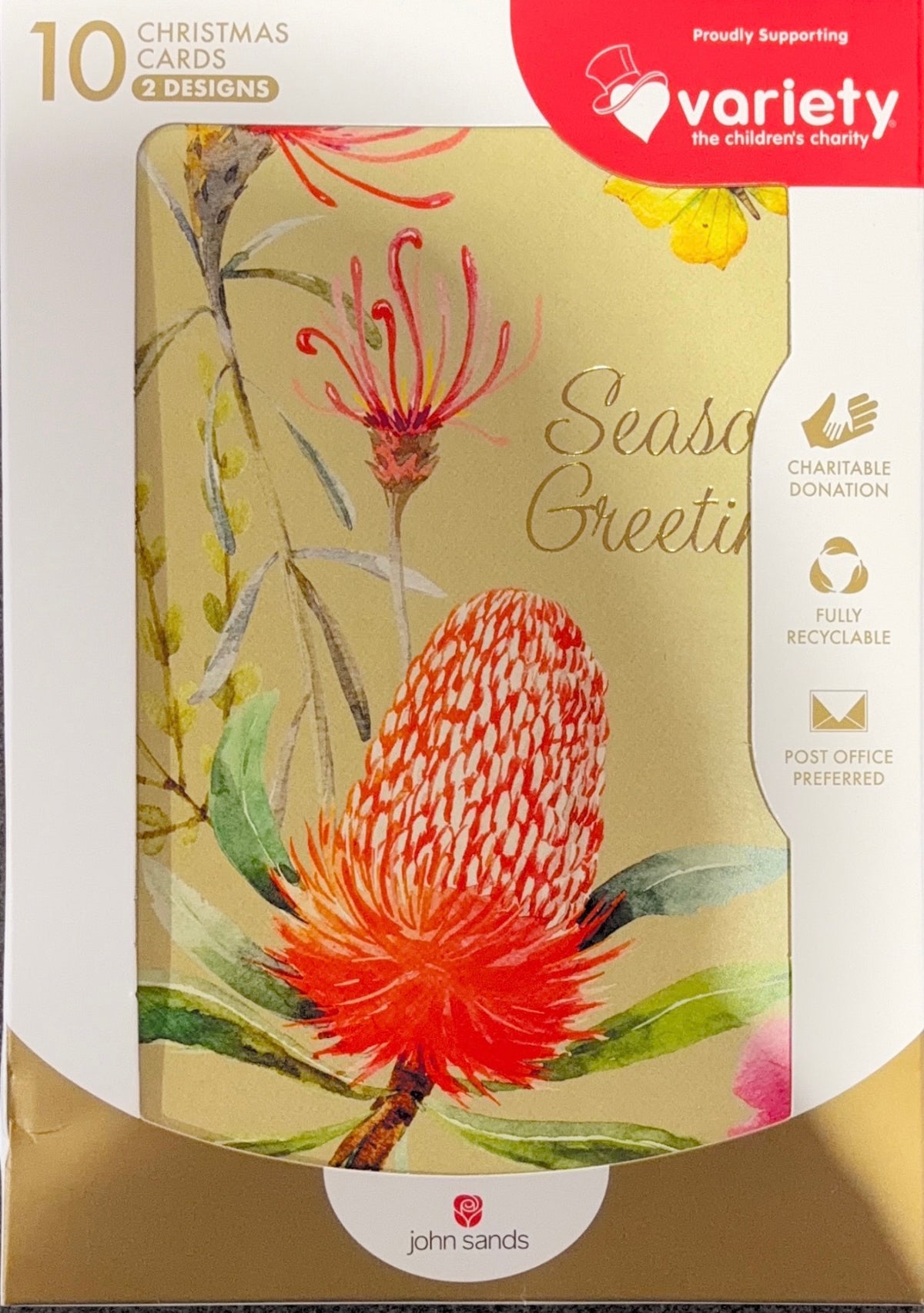 Charity Christmas Boxed Cards/Australian Native Flora Botanicals