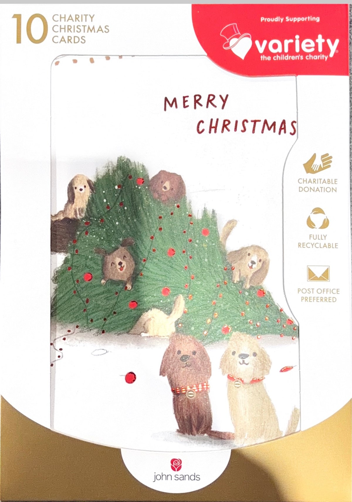 Charity Christmas Boxed Cards/ Dogs FUN