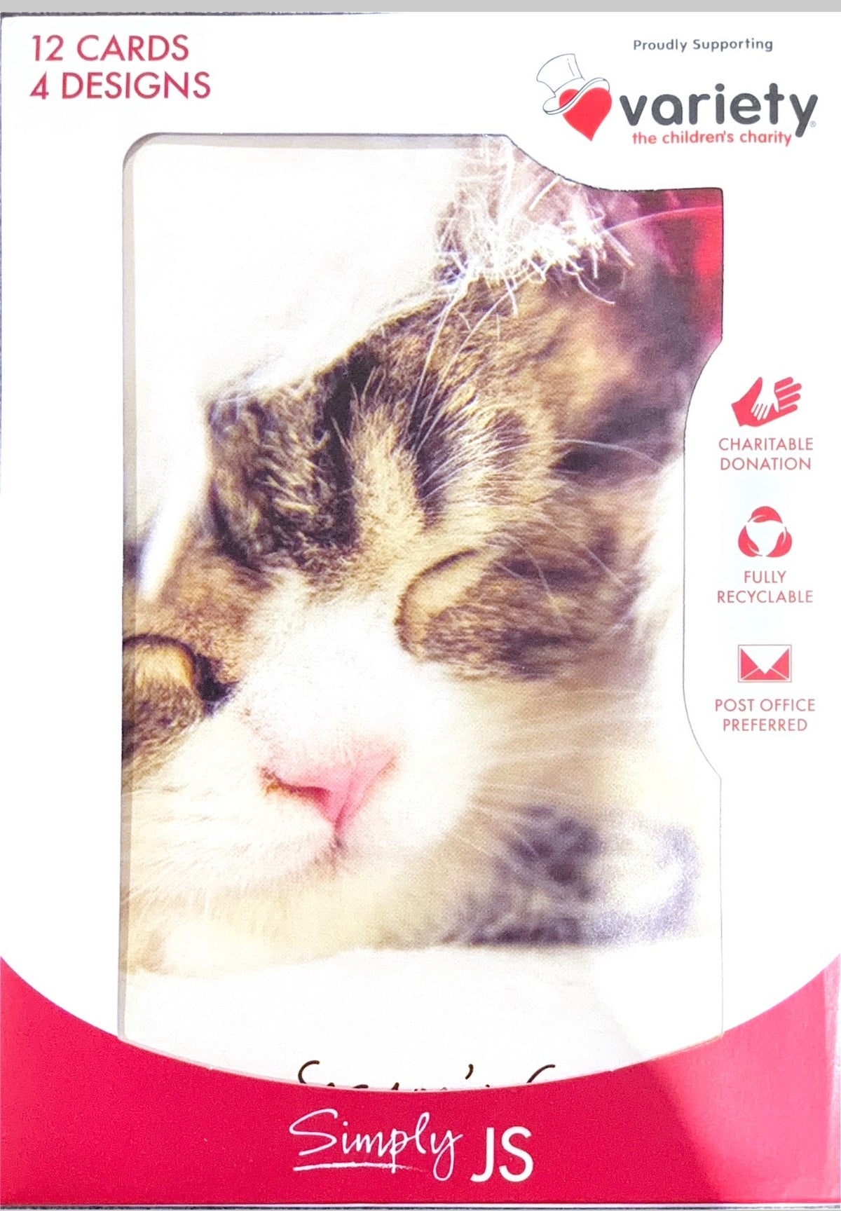 Charity Christmas Boxed Cards/ Cute Animals Cat &amp; Dog