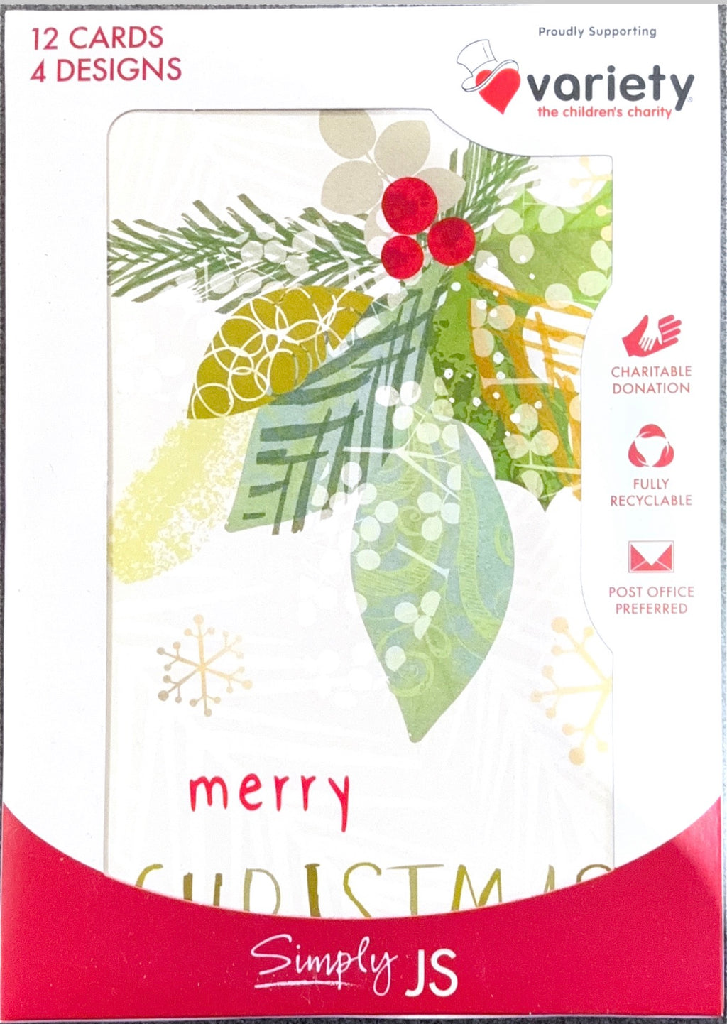 Charity Christmas Boxed Cards/ Bauble Christmas Tree