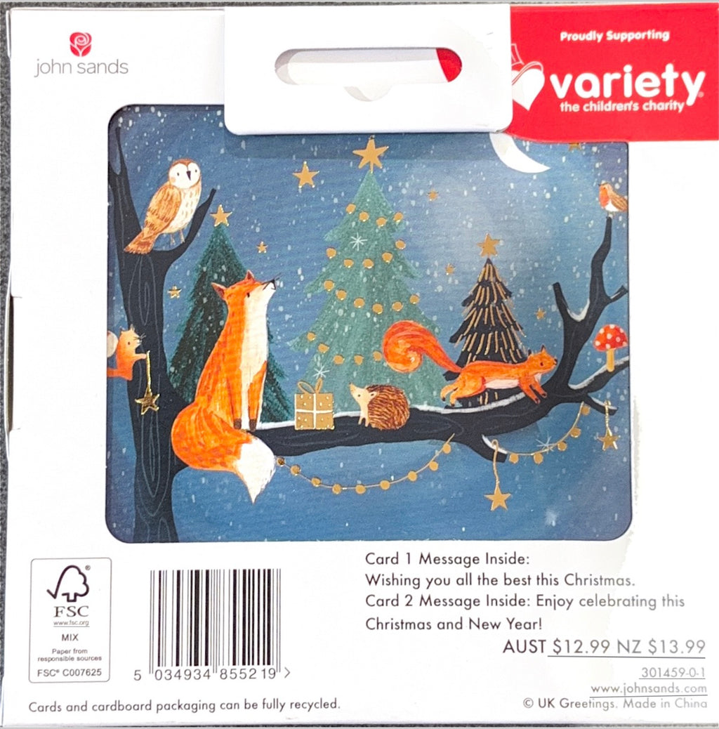 Charity Christmas Boxed Cards/ Woodland Magical Christmas