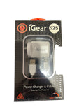 IGear Power Charger & Cable Suits Up-To IPhone 14