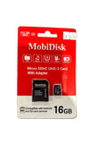 MOBIDISK MICRO SDHC UHS-3 CARD WITH ADAPTER 16GB