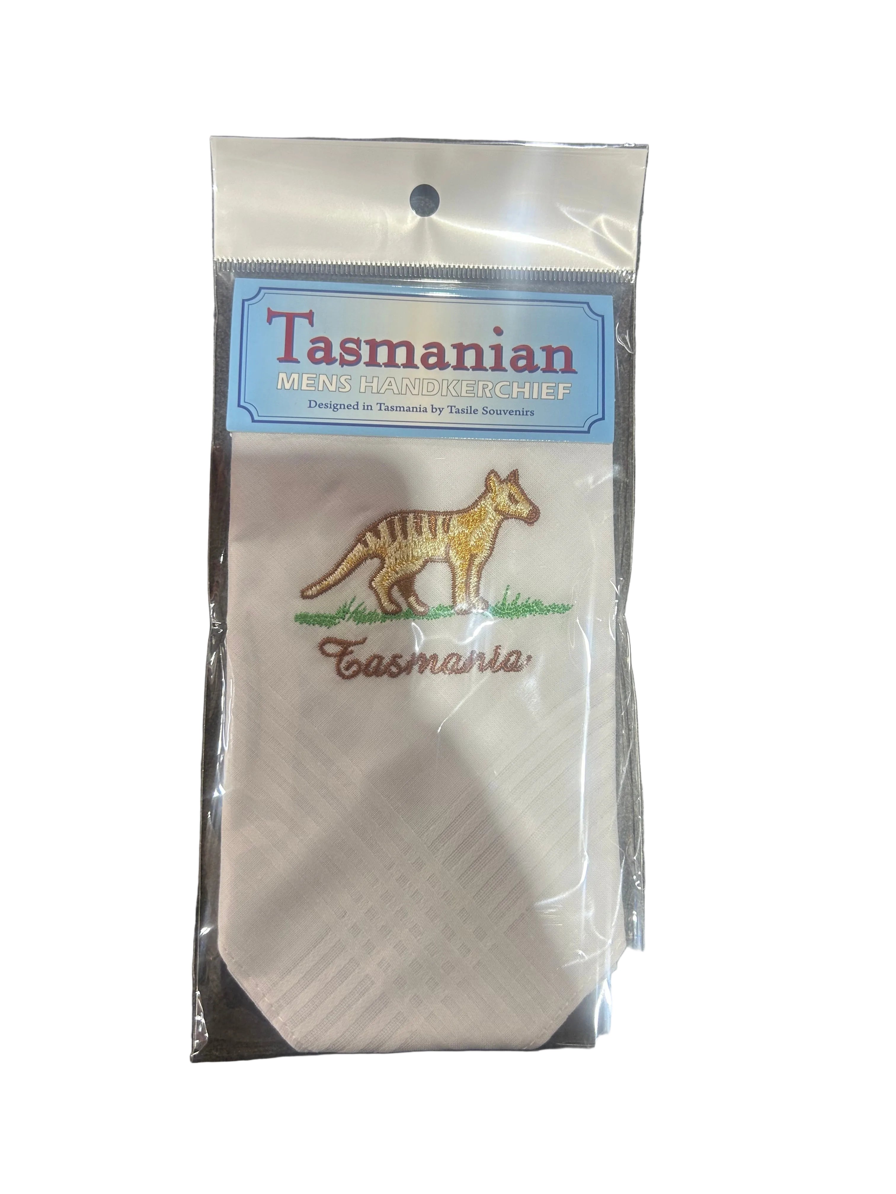 TASMANIAN MENS HANDKERCHIEF TAS TIGER