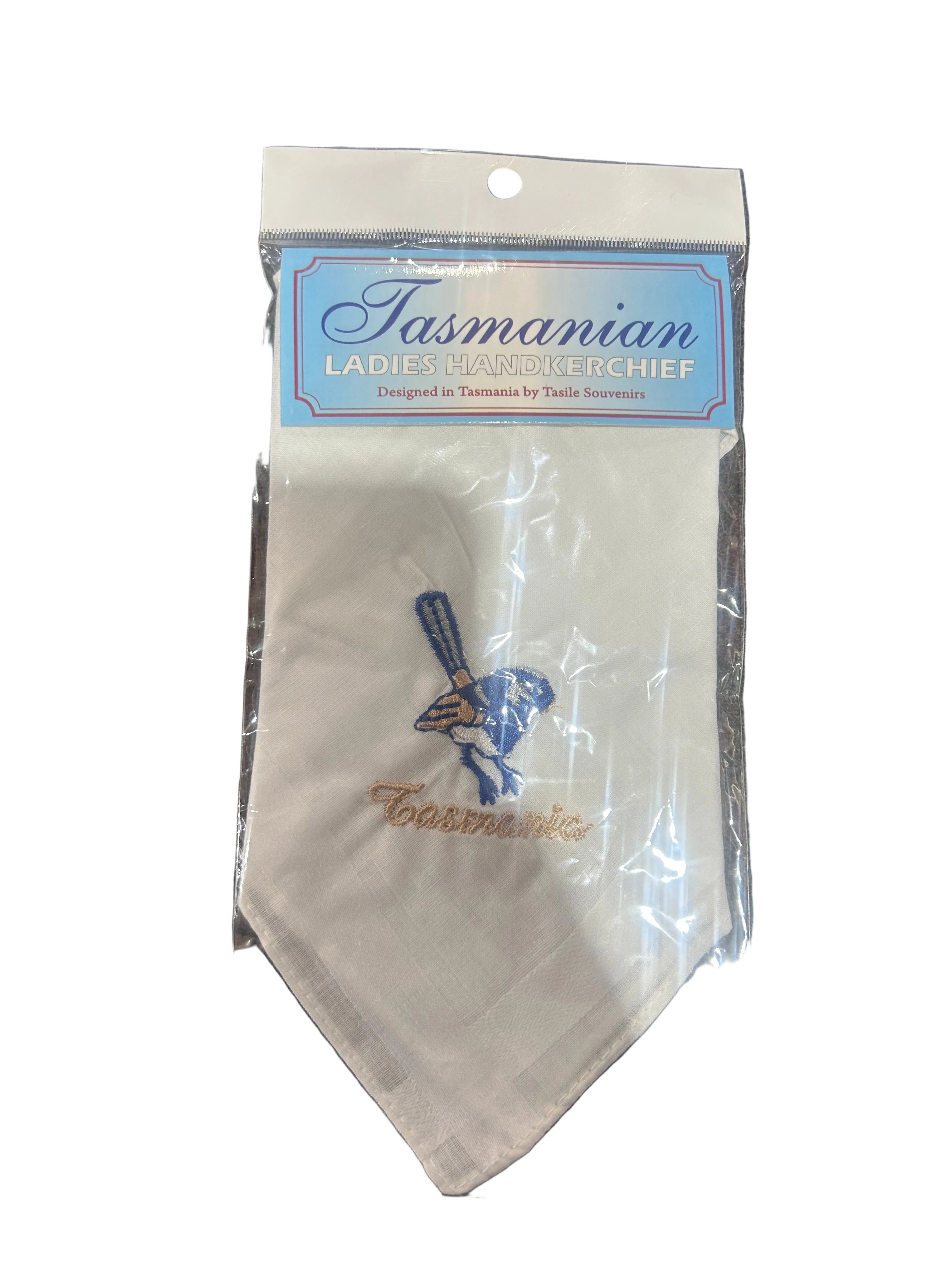 TASMANIAN LADIES HANDERCHIEF BLUE BIRD