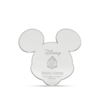 ICONIC EXPRESSIONS MICKEY AND FRIENDS MICKEY MOUSE 1/2OZ SILVER COLLECTIBLE COIN