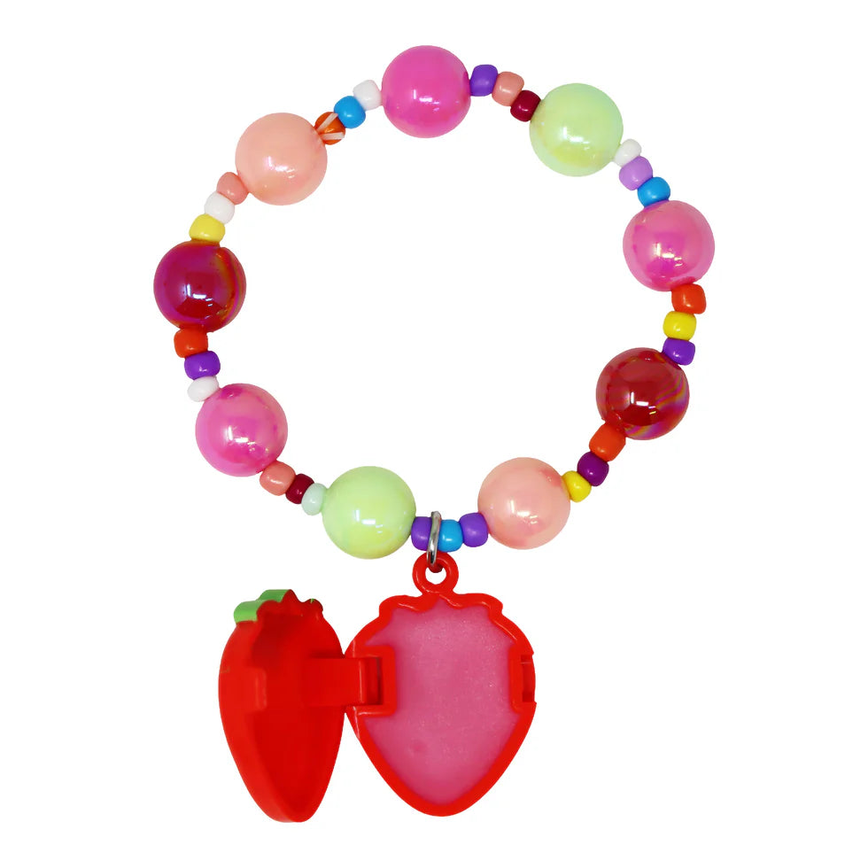 PINK POPPY - LIP GLOSS BRACELET STRAWBERRY