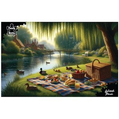 PUZZLE MASTER 1000 PIECE PUZZLE - LAKESIDE PICNIC