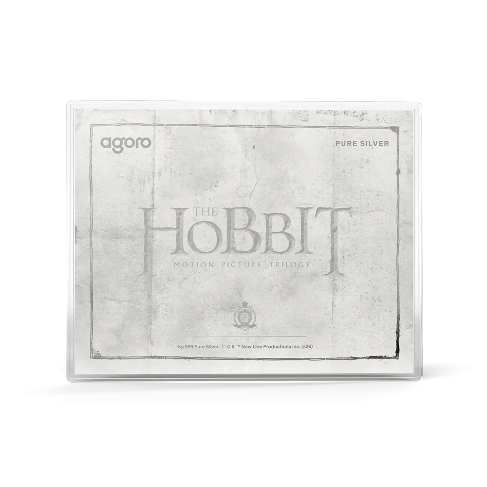 The Hobbit Thorin's Map and Key 3/4oz Silver Coin + 5g Silver Foil Set