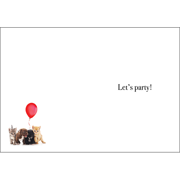 M132 - Happy Birthday Little Fella - Baby Animal Greeting Card