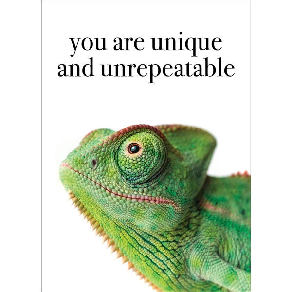 M146 - You Are Unique - Lizard Greeting Card