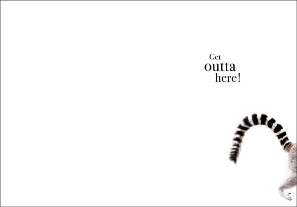 M056 - Omg! - Animal Greeting Card