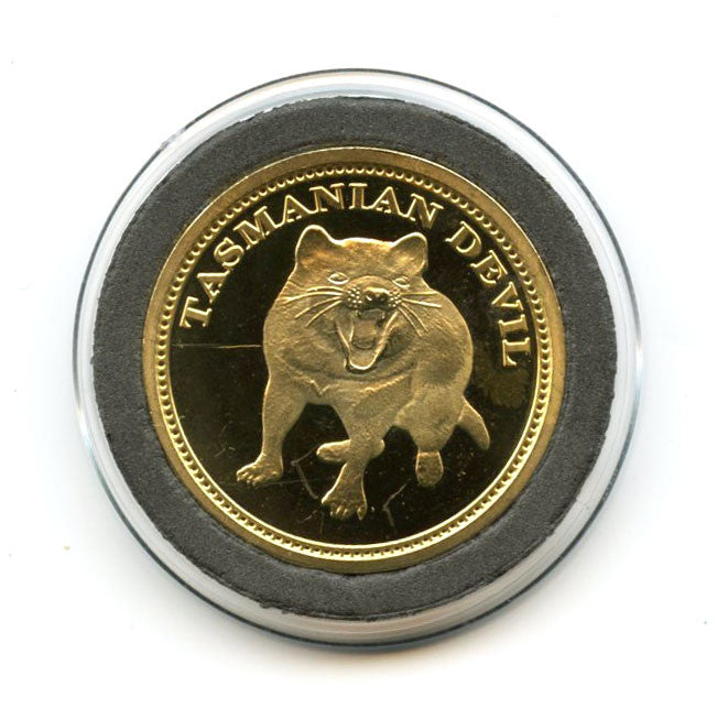 TASMANIAN SOUVENIR COIN TASMANIAN DEVIL P