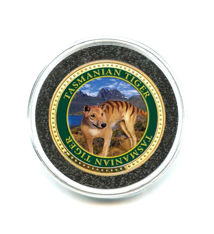 TASMANIAN SOUVENIR COIN TASMANIAN TIGER