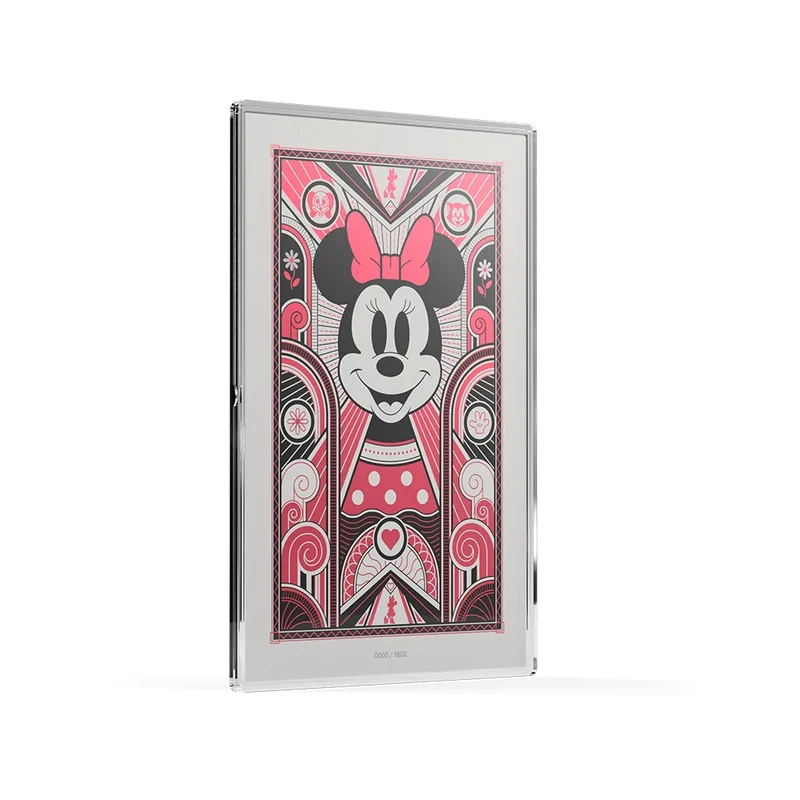 Minnie Mouse Art Deco 5g Silver Collectible Foil