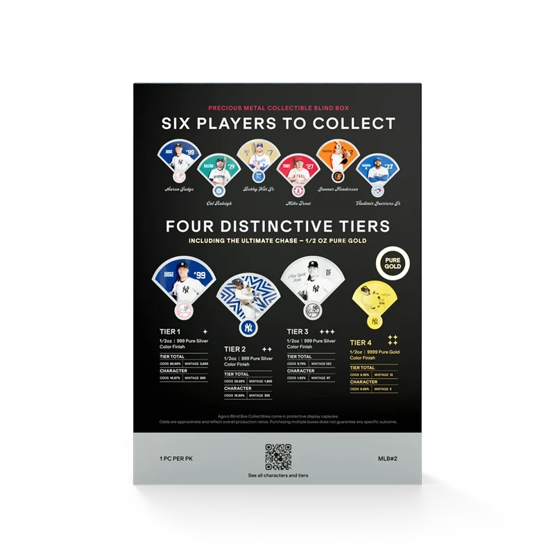 Major League Baseball American League 1/2oz Coin Blind Box