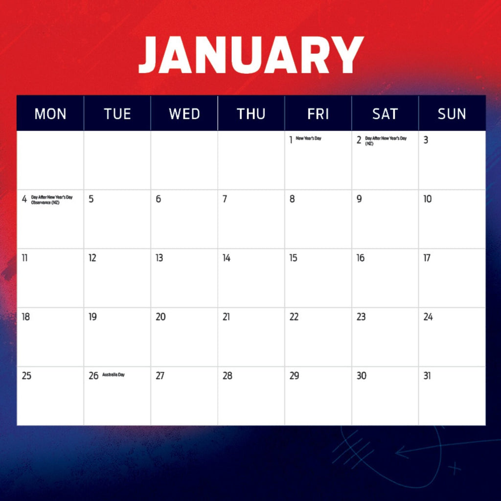 AFL MELBOURNE DEMONS CALENDAR: 2027
