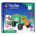 TILETEK BUILD BETTER TRANSPORT MEGA RECYCLING TRUCK 14 PIECES