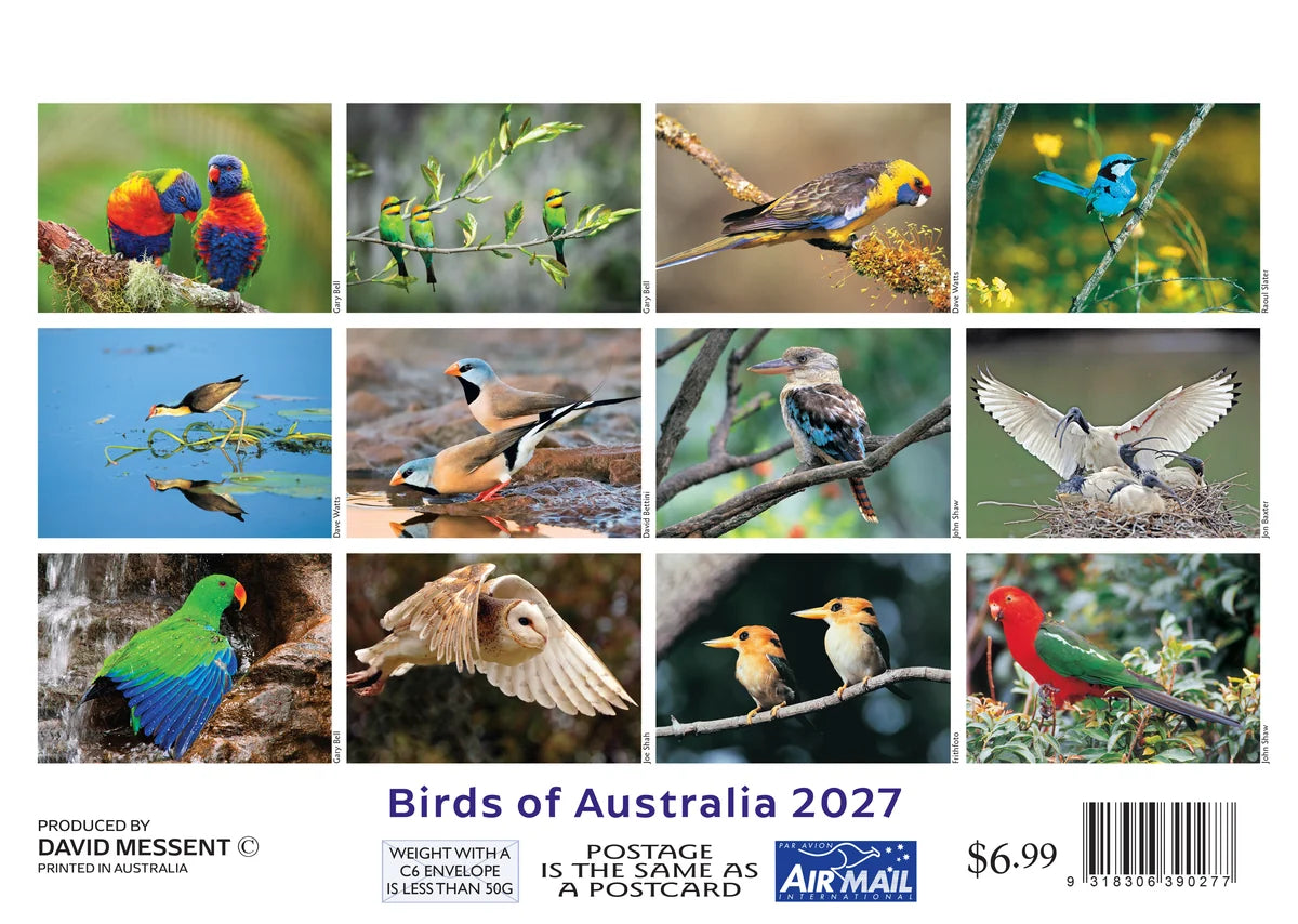 BIRDS OF AUST CALENDAR MINI: 2027