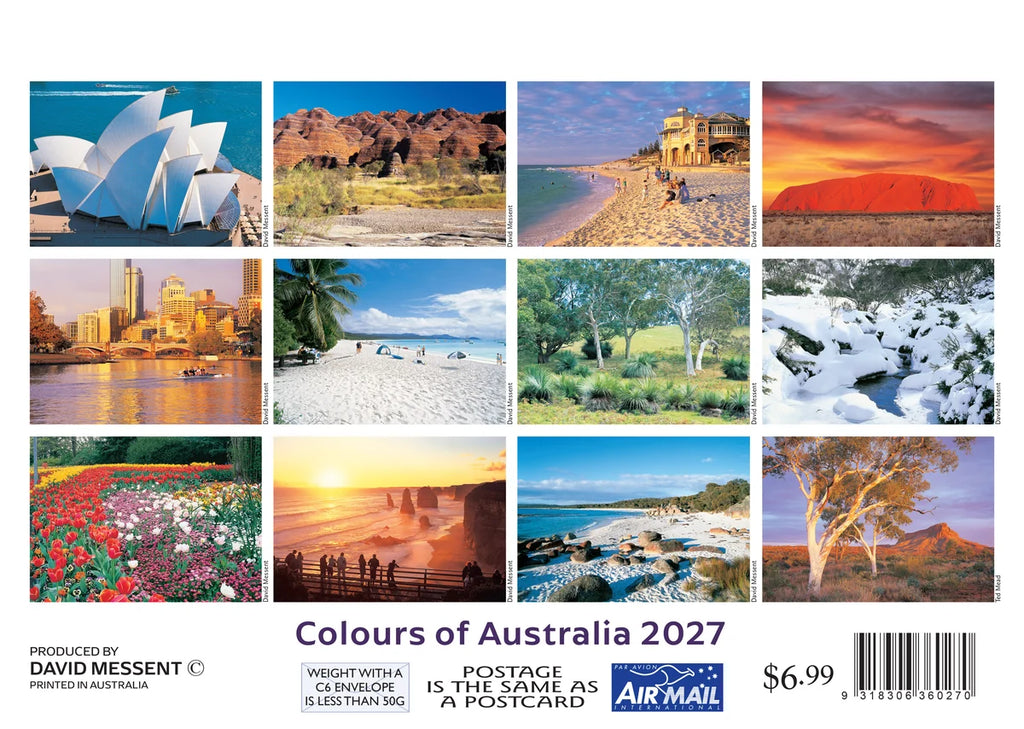 COLOURS OF AUST CALENDAR MINI: 2027