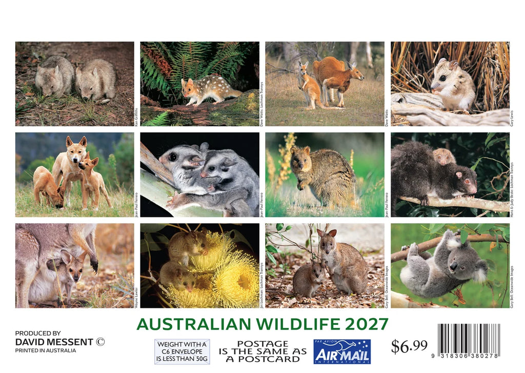 AUST WILDLIFE CALENDAR MINI: 2027