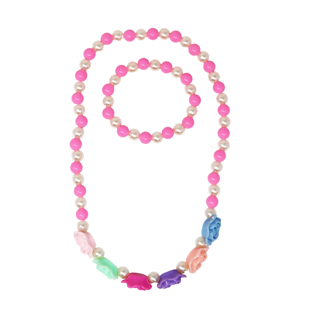 PINK POPPY - ROSY CANDY NECKLACE & BRACELET SET