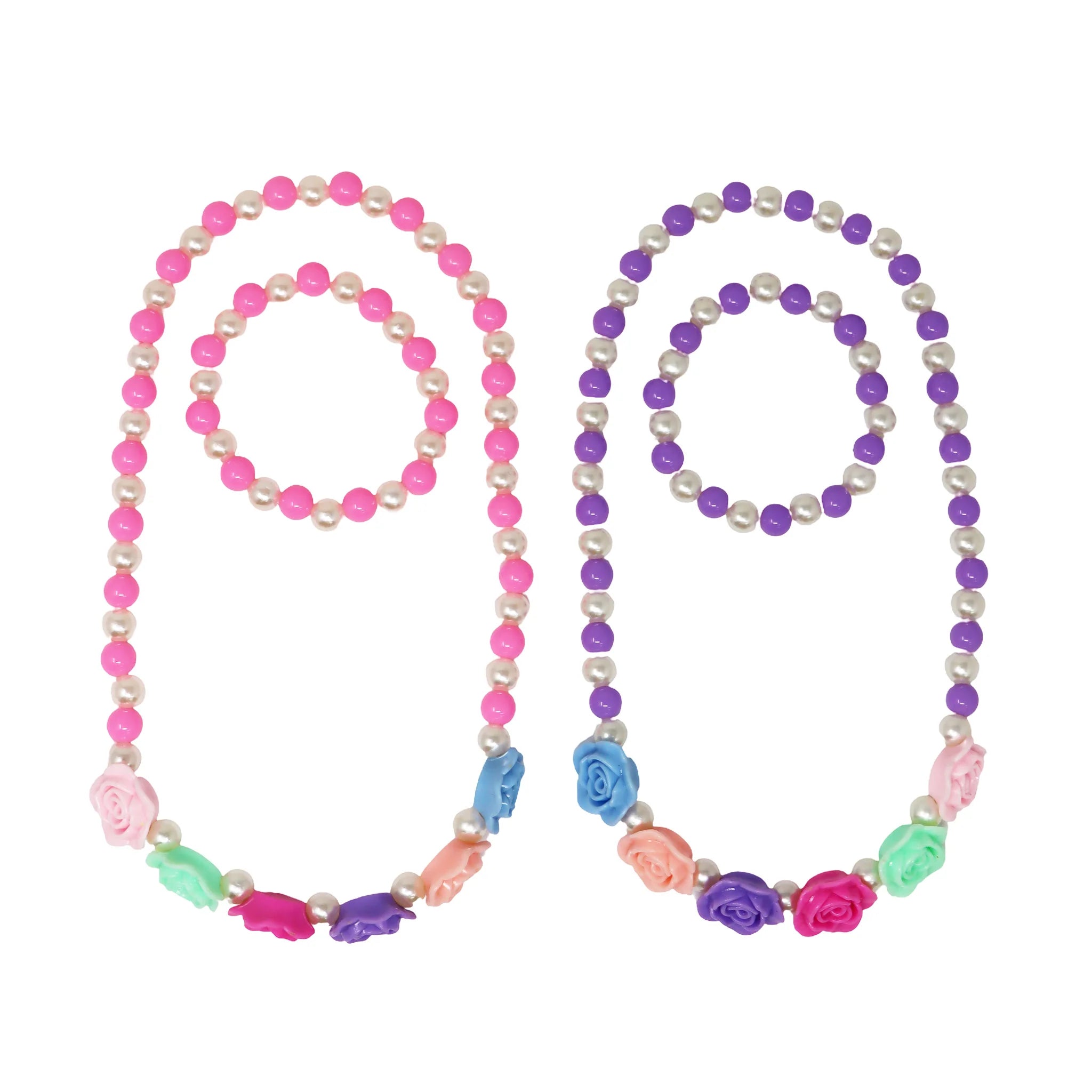 PINK POPPY - ROSY CANDY NECKLACE & BRACELET SET