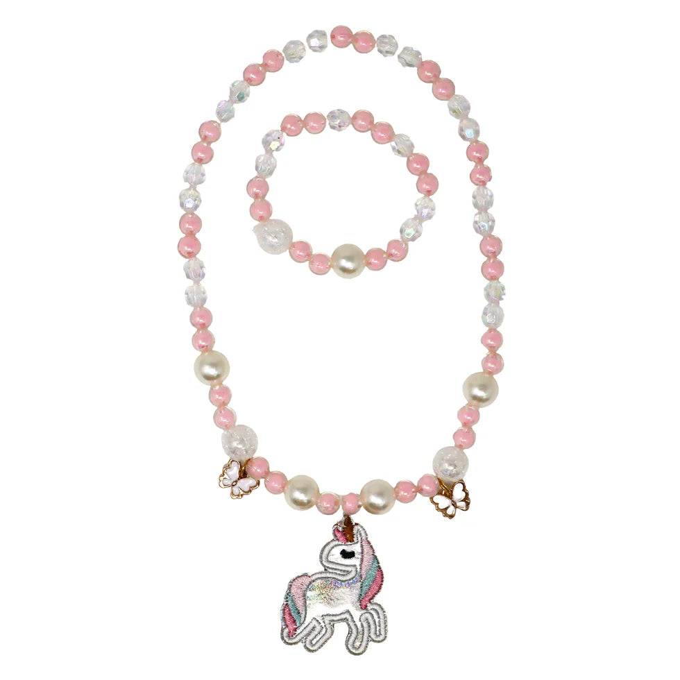 PINK POPPY - DREAM UNICORN NECKLACE & BRACELET SET