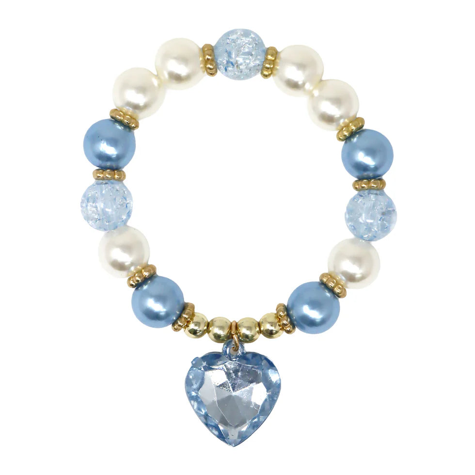 PINK POPPY - DANCE PEARL HEART NECKLACE & BRACELET SET