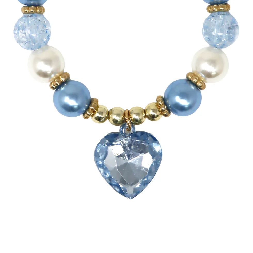 PINK POPPY - DANCE PEARL HEART NECKLACE & BRACELET SET