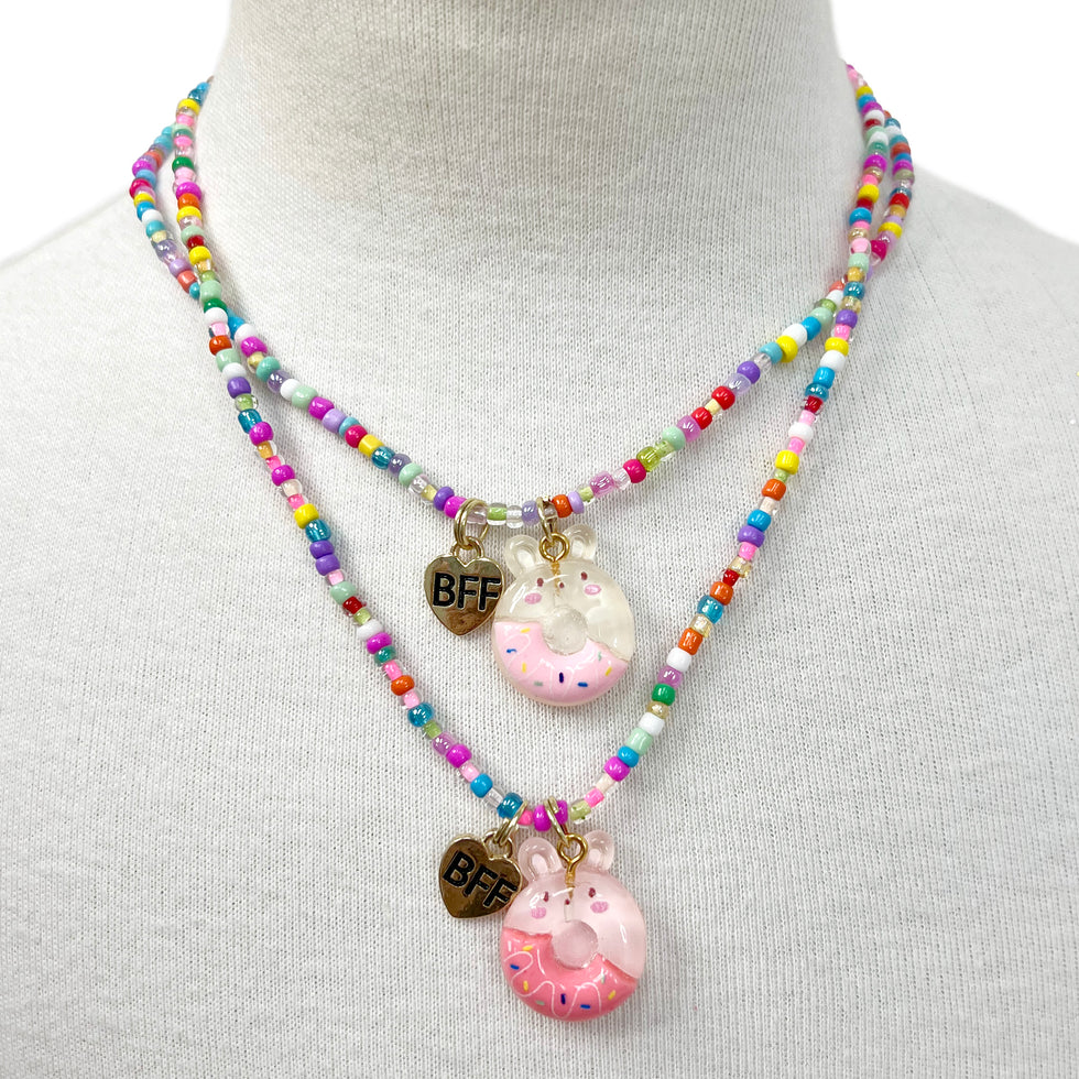 PINK POPPY - BFF DONUT NECKLACE SET