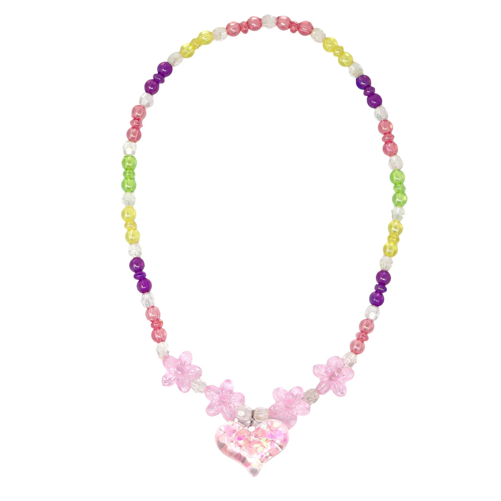 PINK POPPY - BFF RAINBOW HEART NECKLACE SET
