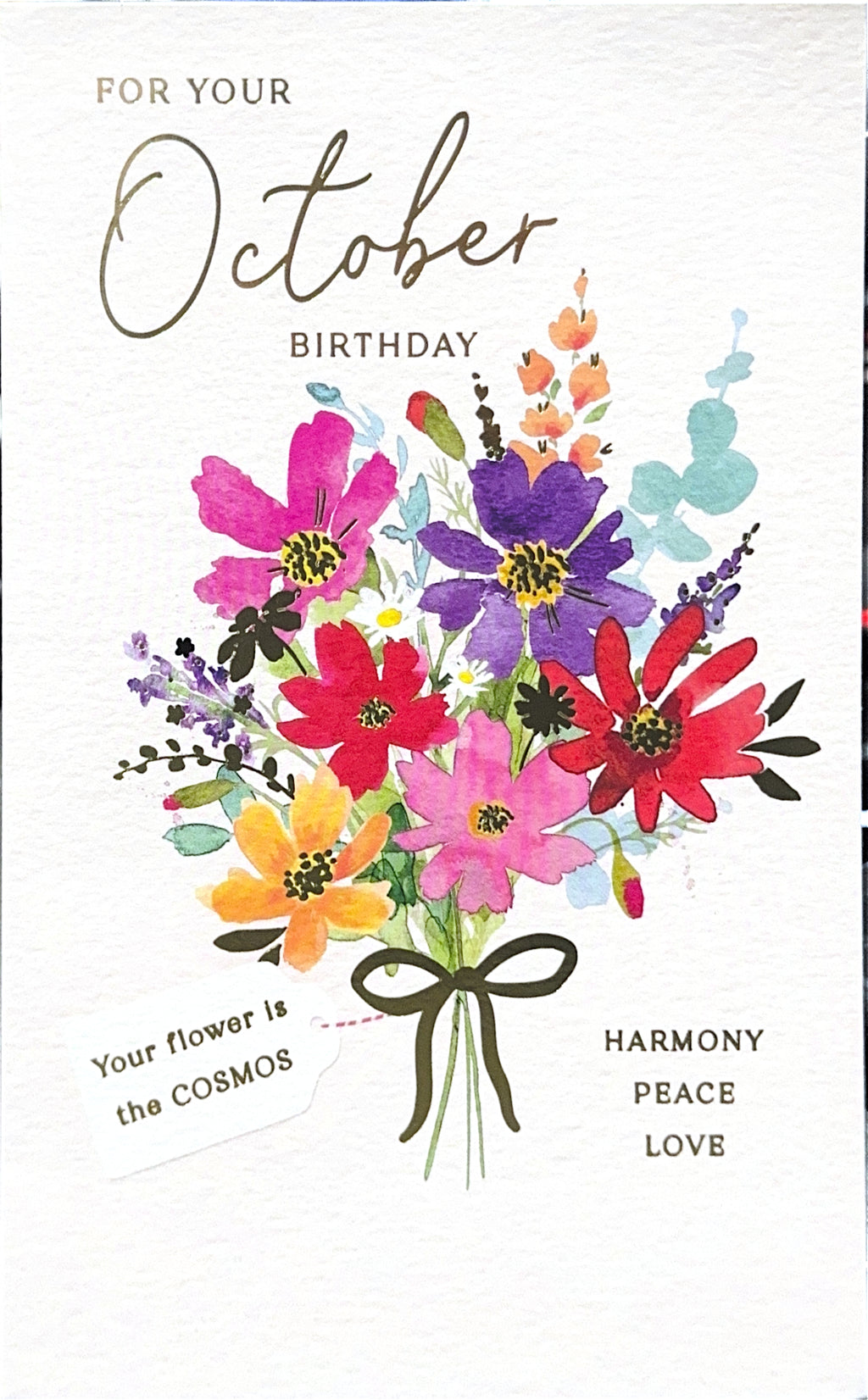 OCTOBER MONTHLY BIRTHDAY CARD
