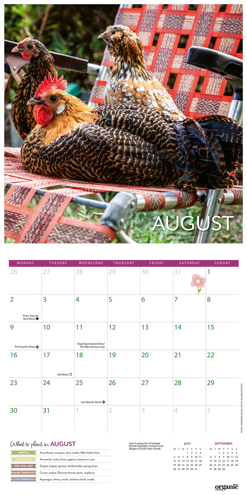 ORGANIC GARDENER CALENDAR: 2027