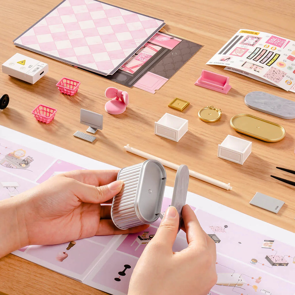 ROBOTIME DIY PLASTIC SUPERSTORE PINK BEAUTY SECRET