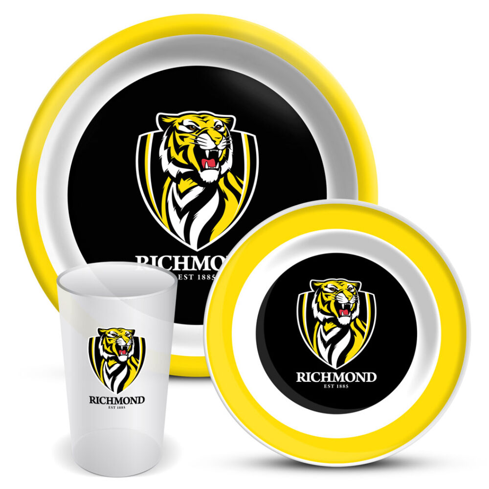 RICHMOND TIGERS 3-PIECE DINNER SET