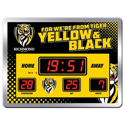 RICHMOND TIGERS LED SCOREBOARD CLOCK