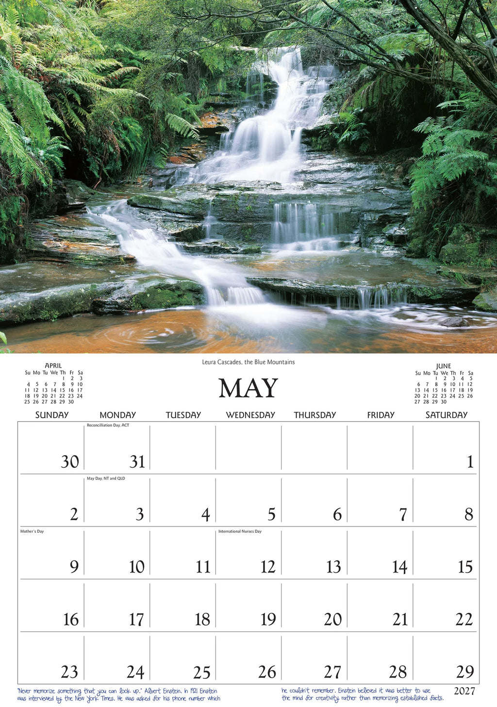 AUST RAINFOREST CALENDAR: 2027