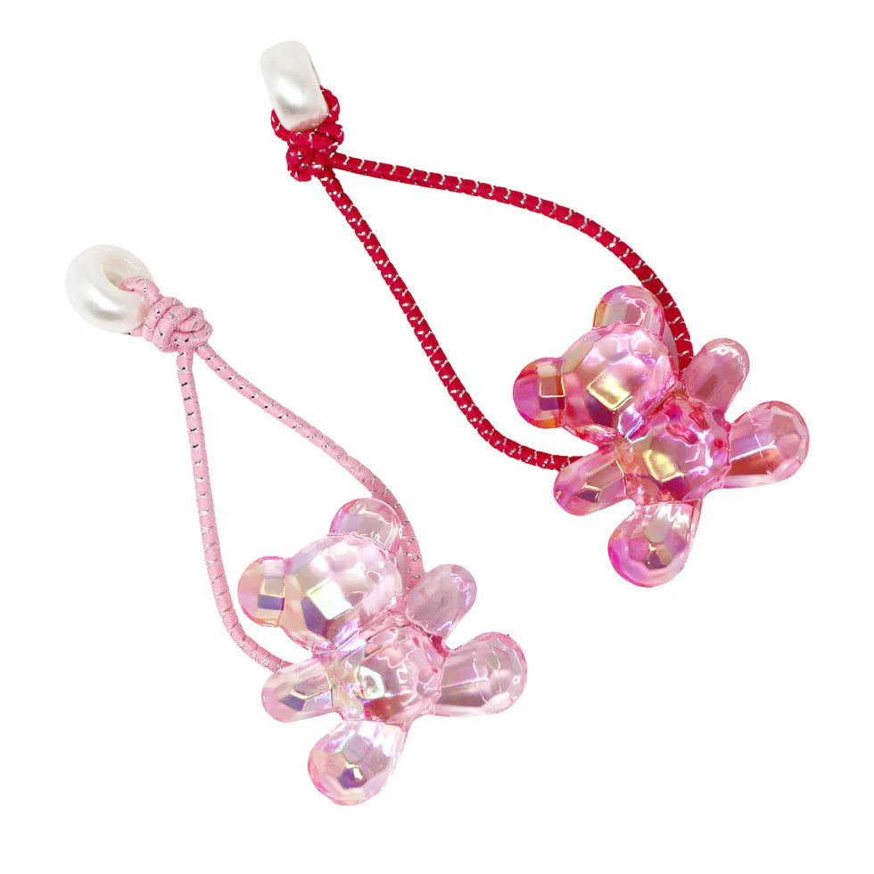 PINK POPPY - TEDDY BEAR HAIR ELASTICS