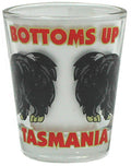 BOTTOMS UP TASMANIA DEVILS SHOT GLASS