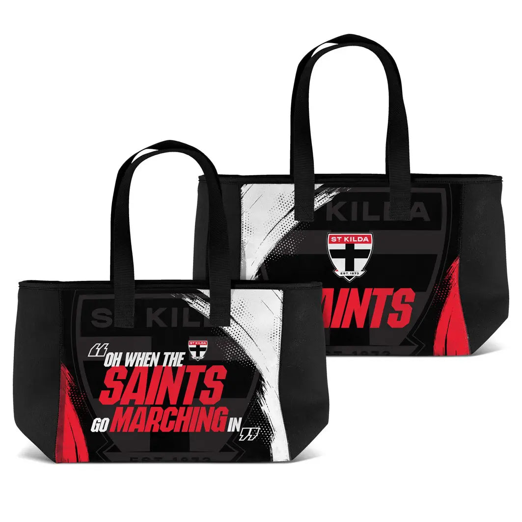 St Kilda Saints AFL Aussie Rules Zip Neoprene Carry Bag