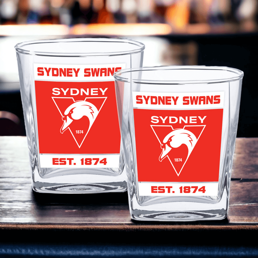 SYDNEY SWANS SET OF 2 SPIRITS GLASSES