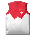 GUERNSEY SHAPED CUSHION SYDNEY SWANS