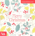 Boxed Card Pack of 9 (3 designs)-Festive Foliage